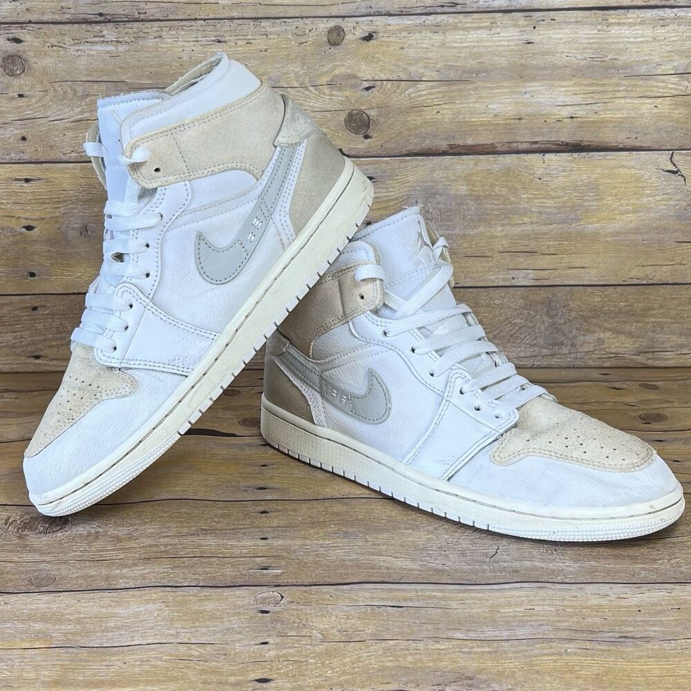 Jordan 1 Mid SE Craft Inside Out White Neutral Grey Sneakers‎ DM9652-100